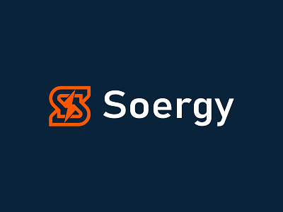 Soergy Logo | S Lightning Logo Design energy