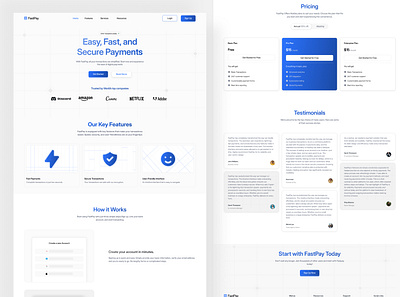 FastPay-Payment gateway landing page animation brand guideline branding design fintech graphic design illustration landing page logo payment gateway ui vector website