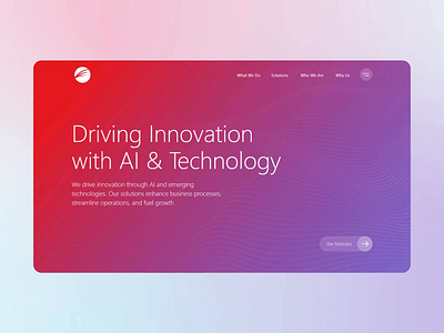 Modern AI Landing Page ai ai landing page animation corporate landing page dailyui gradient graphic design illustration landing page minimal motion graphics template ui ui design webdesign website website ui