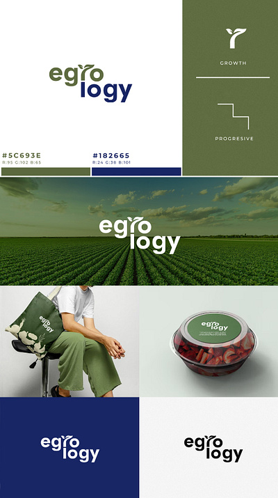 egrology - logo agriculture branding design graphic design logo