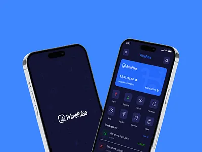 PrimePulse | Finance Mobile App UI Design app figma finance mobile app ui ux