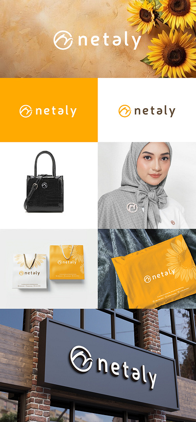 Netaly Logo branding fashion logo