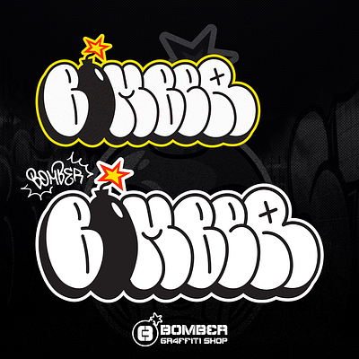 Bomber - throw up graffiti graphic design illustration vector