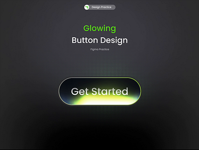 Glowing Button Animation animation button design graphic design motion ui web design