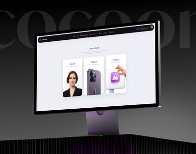 Cocoon ai app application branding design logo ui ux web design