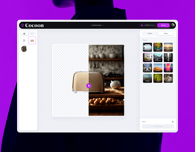 Cocoon ai app application branding design logo ui ux web design