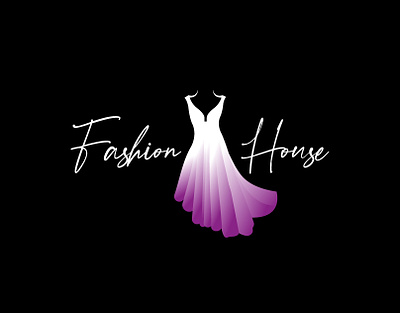 Fashion House logo design 3d branding design fashion fashion design fashion designer fashion designs fashion house graphic design illustration logo tanzina akter tanzinaart vector