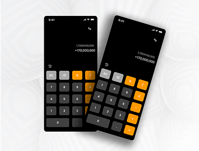 Calculator UI design ui