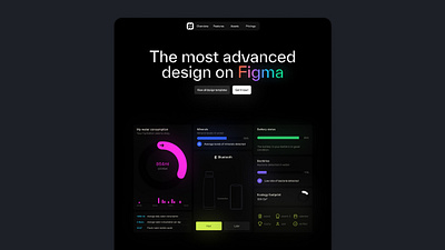 Advanced Figma Design bento bento grid cards graphic design landing page product design statistics ui ui design