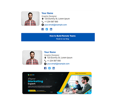 Email Signature Template design website