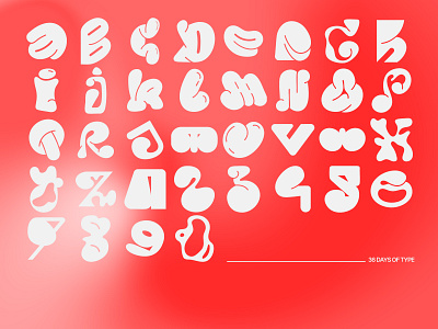 36 days of type - 2023 36 days of type design graphic layout letters type typography vector