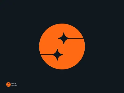 solux Studio Logo Design branding circle logo design studio design studio logo logo logo design orange logo s letter logo s logo solux studio star logo