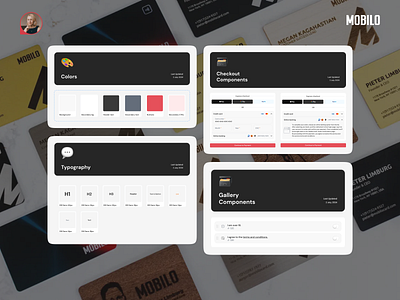 Design System Overview ✦ Mobilo Card brand consistency design system digital platform enterprise design modern ui profile design saas ux style guide ui components ui kit ux principles