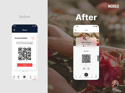 Mobile App Transformation Before & After ✦ Mobilo Card before after design digital transformation interface overhaul platform innovation redesign saas transformation ux redesign