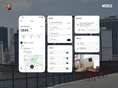 Analytics Dashboard Mobile View ✦ Mobilo Card analytics tools dashboard interface lead generation mobile design performance tracking product design saas design uiux design