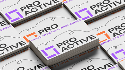 PROACTIVE. BUSINESS CARD branding graphic design