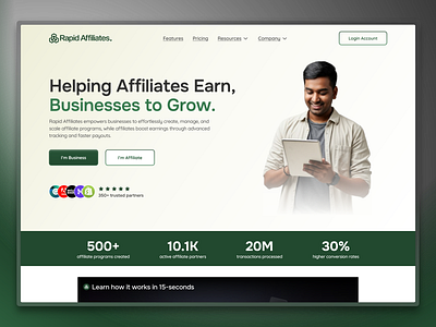 Affiliate Landing Page affiliate design durgesh ray generation landing lead page ui user experience user interface web webapp website