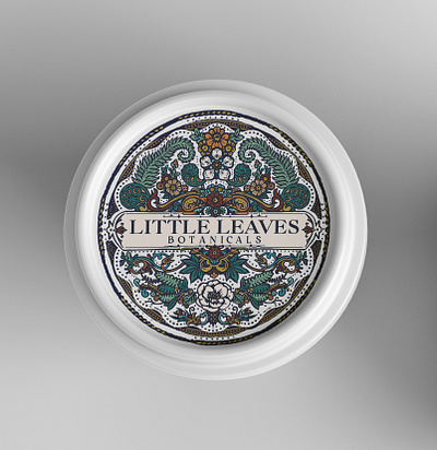 Little Leaves label hand drawing hand drawn logo label vintage vintage label