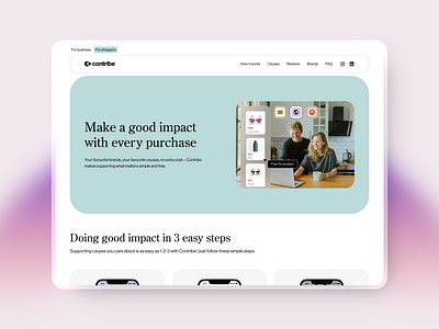 Landing Page b2c design figma landing page ui web