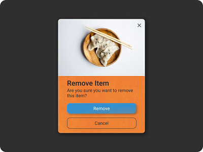 90 Days UI Challenge - #9 | A Confirmation Popup app branding design product card product design typography ui