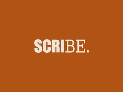 Scribe branding graphic design logo