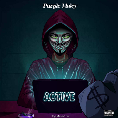 Album Cover animation for Purple Marley albumcoveranimation animation design graphic design illustration motion graphics musiccover spotify