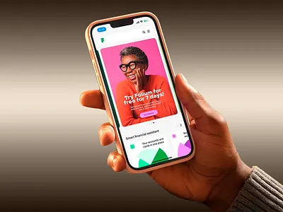 Folium - Financial Management App app application branding control design finance finance app finance platform financing graphic design investment landing page logo logomark management platform ui ux web design website
