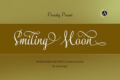 Smiling Moon - Modern script font beautiful font branding brochure design fashion fonts handwriting lettering logo mockup restaurant menu romance script template typograpy ui wedding font