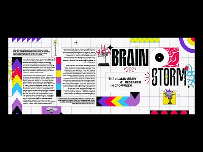 Brainstorm: mural (7m x 2.8m) art direction artwork branding design graphic design illustration kevlard mural