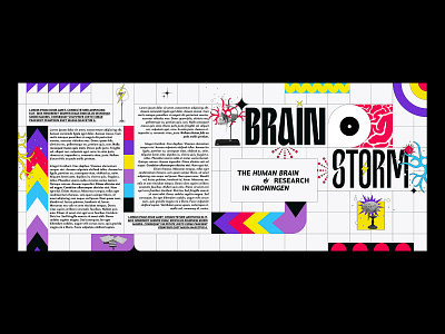 Brainstorm: mural (7m x 2.8m) art direction artwork branding design graphic design illustration kevlard mural