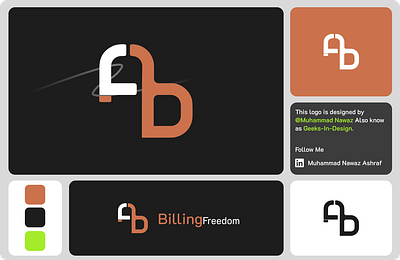 Billing Freedom - Redesign Logo | Bento Presentation bento style bento ui bf logo billing freedom branding digital marketing graphic design illustration interaction design logo design logo presentation micro interaction muhammad nawaz ashraf uiux