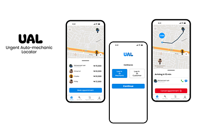 urgent auto mechanic application branding design graphic design illustration product design ui user ux vector web design