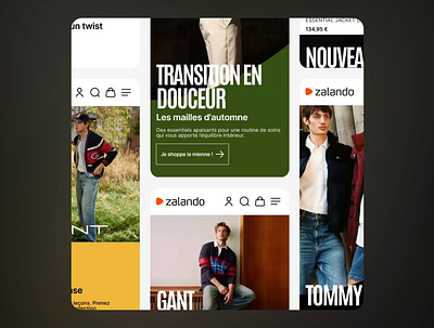 Application Rework - Zalando animation application design system motion graphics product design ui ui design