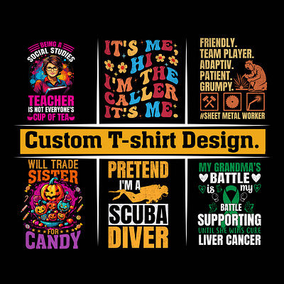 Custom T-shirt Design custom t shirt design design graphic design merch pod seller t shirt t shirt design tayphography tee