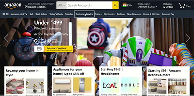 Amazon Clone - Desktop UI/UX Design amazon clone checkout flow design inspiration desktop design ecommerce website figma design interactive design product page design shopping cart ui ux design web design