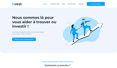 Ui Design - Uvest design landing page ui ui design ux ux design