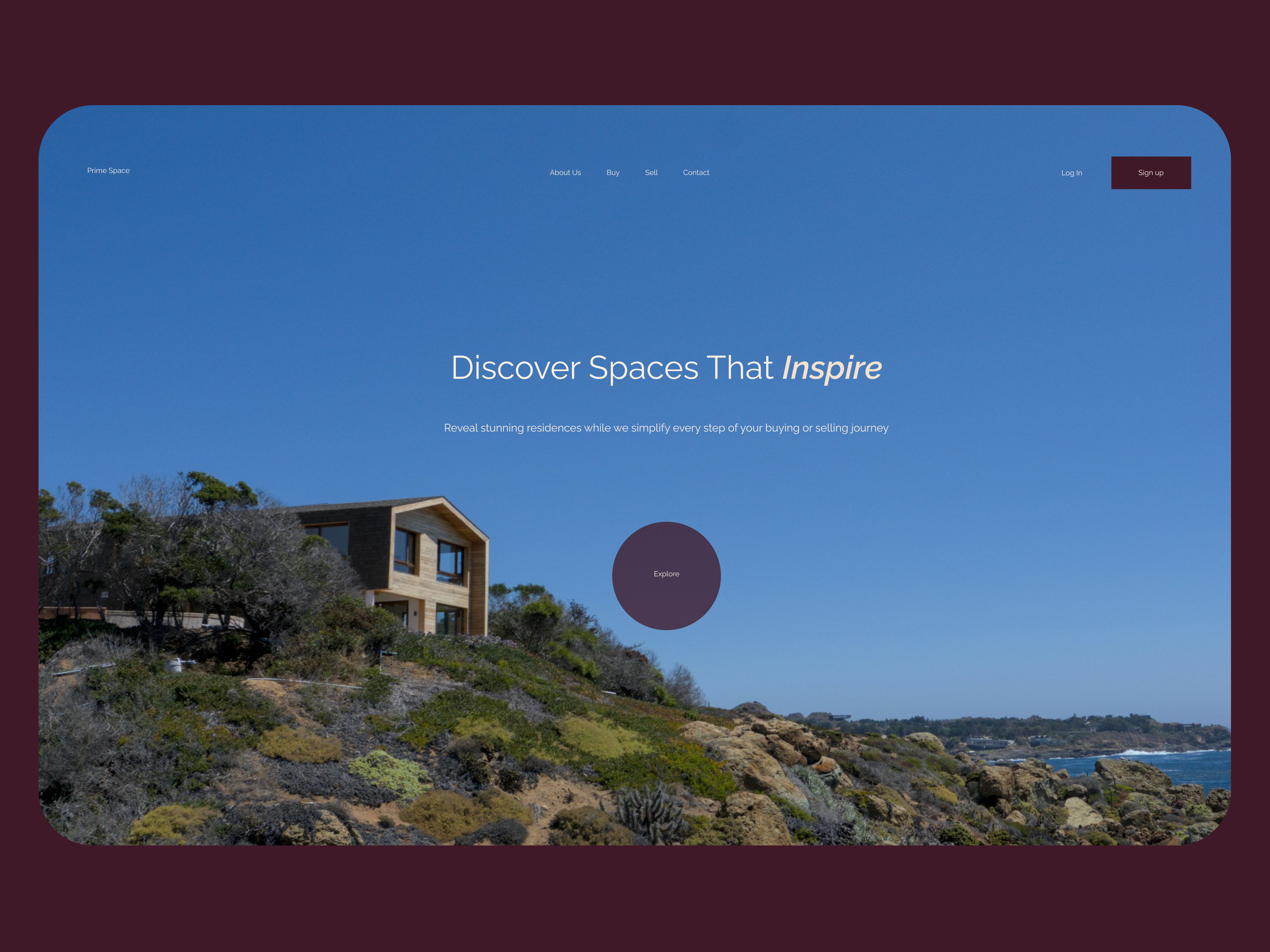 Real estate landing page concept design landing page layout luxurious minimal real estate ui ui design user interface web design website
