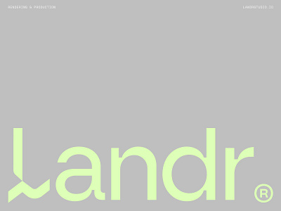 Landr® — Logo Design & Brand Identity brand brand identity branding branding design futuristic identity logo logo design logomark mark minimal logo simple logo startup symbol visual visual identity web3 wordmark