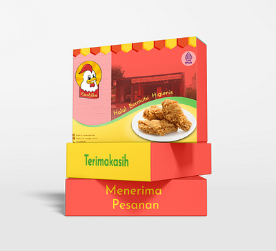 Kashibu Fried Chicken - Packaging advertising box design brand design branding design fast food food design fried chicken graphic design illustrator packaging packaging design packaging food vector