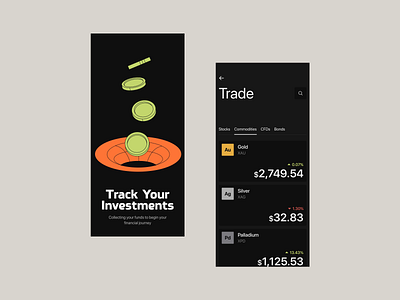 Summit investment app analytics android figma design gold investment app ios mobile design modern design silver stock stock app stock design stock market top mobile app design trade trade app ui ui design ux ux design