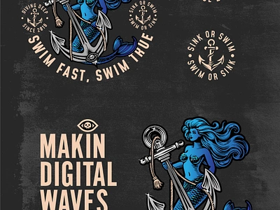 Makin Waves adobe branding design graphic design illustration logo postcard ui ux vector