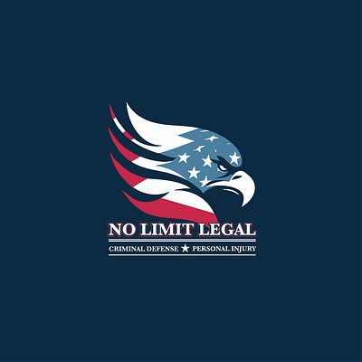 No Limit Legal - Concept Logo Design branding dark theme design graphic design logo strength trust vector