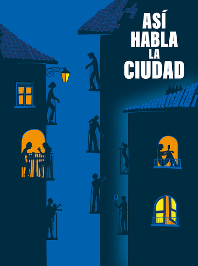 Así habla la ciudad / This is how the city speaks artwork design graphic art graphic design illustration poster design