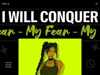 I will conquer my fear - Layout Design branding dailyui dailyui design ui design graphic design illustration layout logo poster posterdesign potrait ui uiux userinterface ux