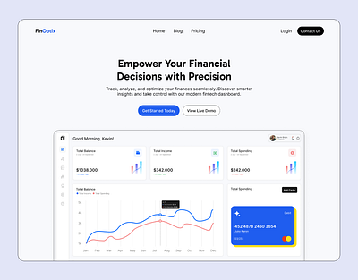 Fintech Website Design bank business design figma finance fintech fintech website landing page money saas website ui ui design uiux web design