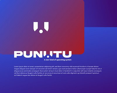 PUNUTU OS awesome branding design graphic design logo minimalist operating system vector