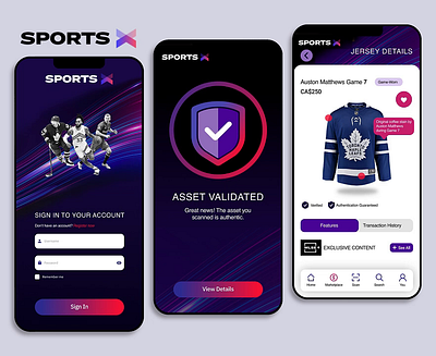 SportsX Toronto Maple Leafs animation branding graphic design motion graphics ui