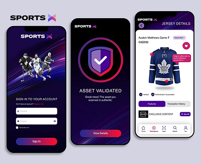 SportsX Toronto Maple Leafs 3d animation app art branding design graphic design icon illustration illustrator logo minimal mobile motion graphics typography ui ux vector web website