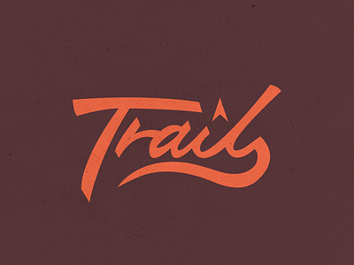 Trail lettering adobe graphic graphic design illustrator lettering nature outdoor retro trail vintage wordmark