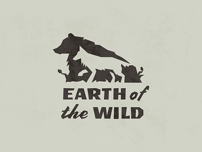 Earth of the wild animal bear brand design logo vector wolf